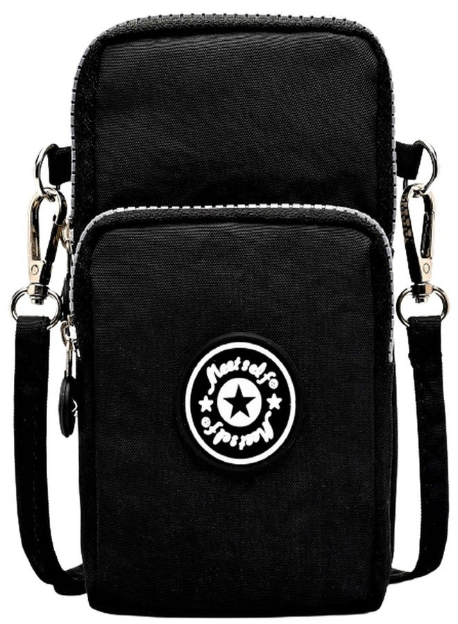 Tailian Phoneholder Spacious Crossbody Arm-Strap Multipurpose Jogging Sling Bag (Black) - Image 1